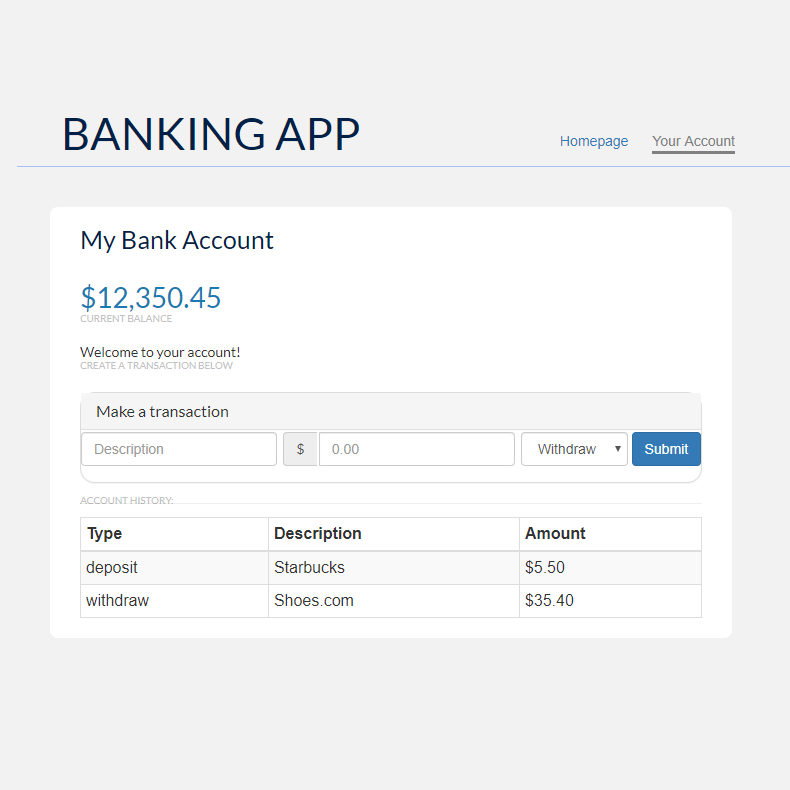 Banking Application